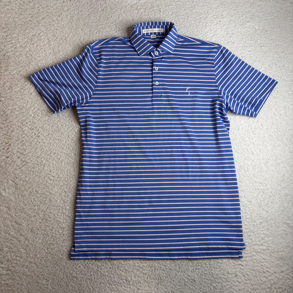 Holderness & Bourne The Sutton Paradise Sebonack Golf Club Blue Pink Mens M